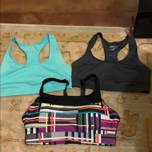 Bundle of 3 sports bras size M. 2-bcg+1-Fabletics